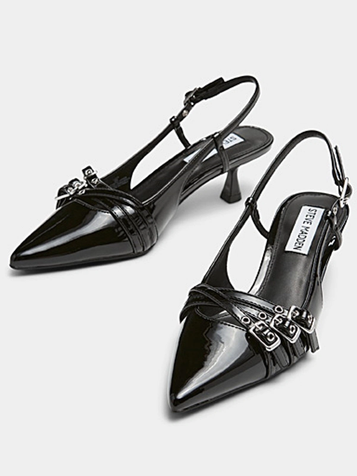 Loca Slingbacks: Steve Madden's Kitten Heel Charm! Step into Style & Confidence.